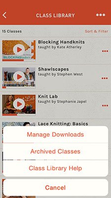 Craftsy Library iPhone
